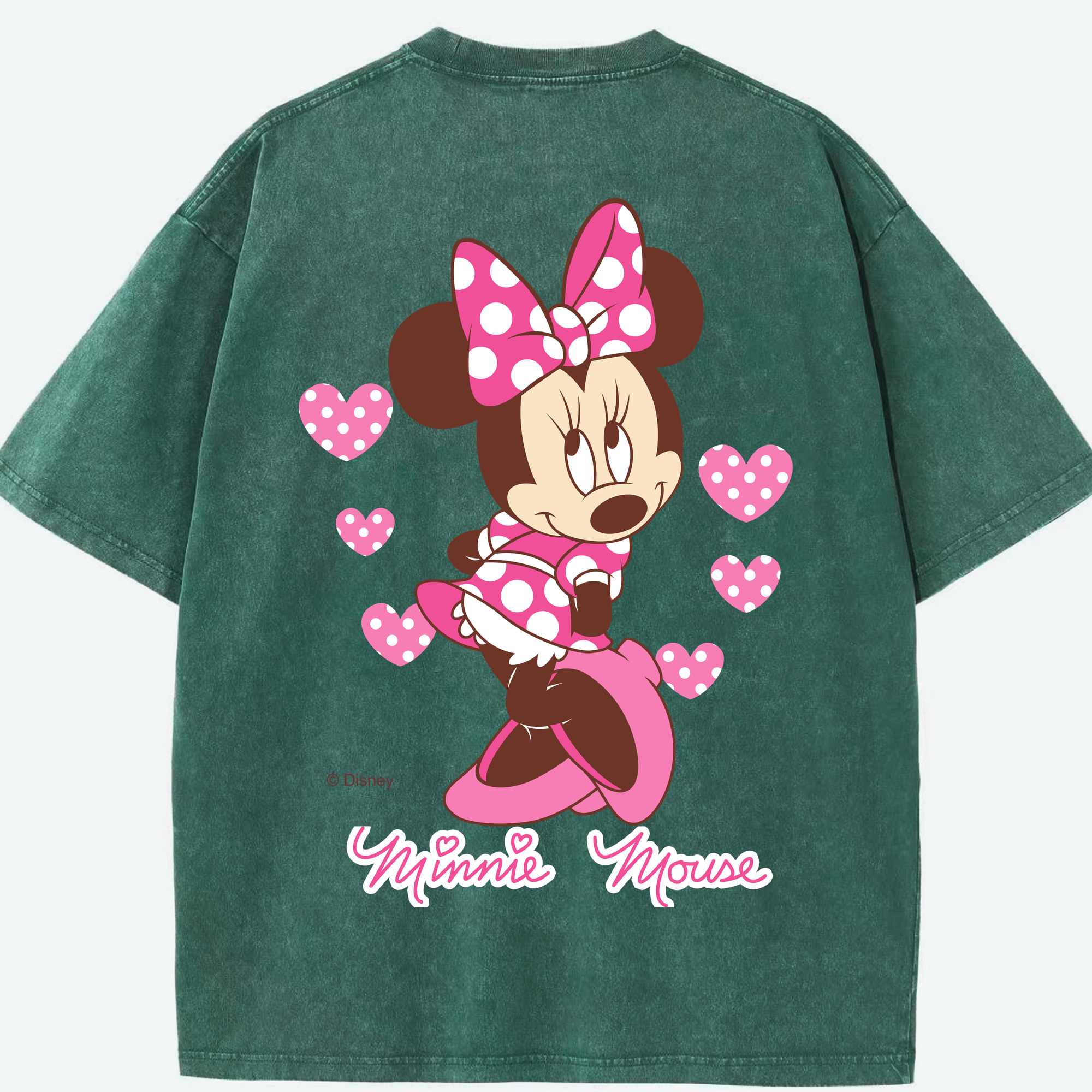 （画像用） ミッキーマウス Mickey Mouse 綿100% ヴィンテージ風 半袖Tシャツ（背面プリント）